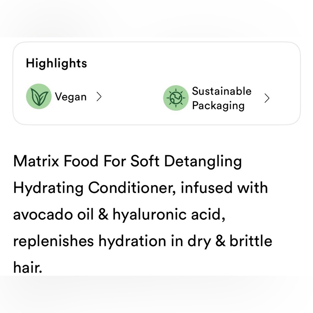 Matix Food For Soft- Detangling Hydrating Conditioner - Picture 5 of 7